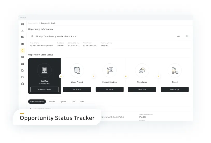 Track Opportunity Status
